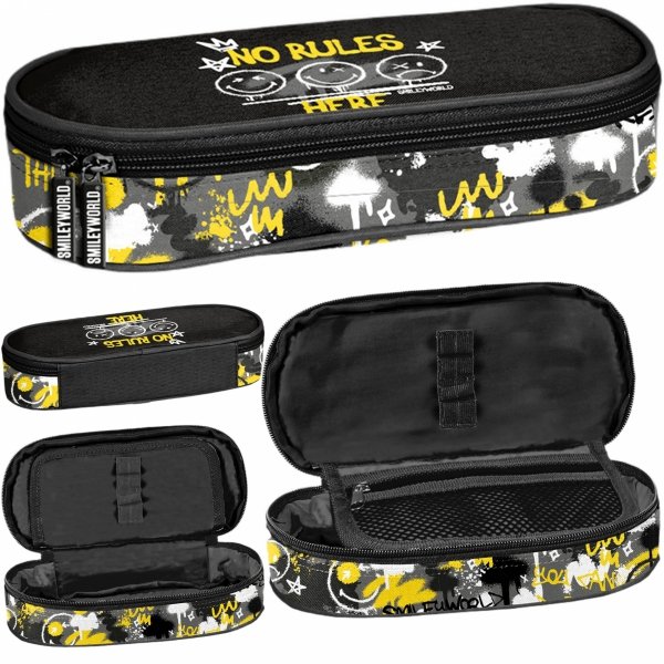 PIÓRNIK SMILEY SZKOLNY EMOTIKONY Z KLAPKĄ DO PODSTAWÓWKI EMOTKI BUŹKI PASO