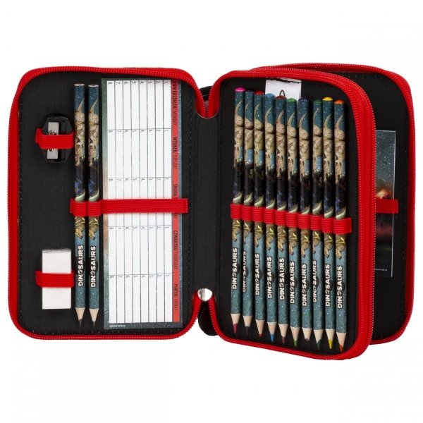 Tornister Tyranozaur Chłopięcy Zestaw Szkolny Dinozaur [TEMBDN17]