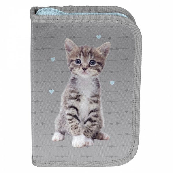 KOTKI PIÓRNIK SZKOLNY DZIECIĘCY Z WYPOSAŻENIEM DLA UCZENNIC PODSTAWÓWKI KOT