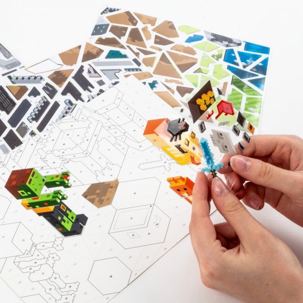 WYKLEJANKA PO NUMERACH GAME PIKSELE ZESTAW KREATYWNY KIDEA DLA CHŁOPAKA