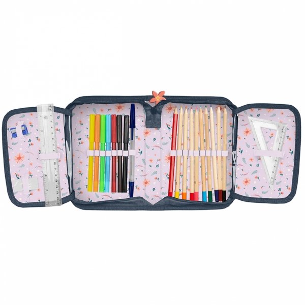 TORNISTER KRAINA LODU SZKOLNY DLA DZIEWCZYNEK FROZEN DO 1 KLASY ZESTAW 5w1