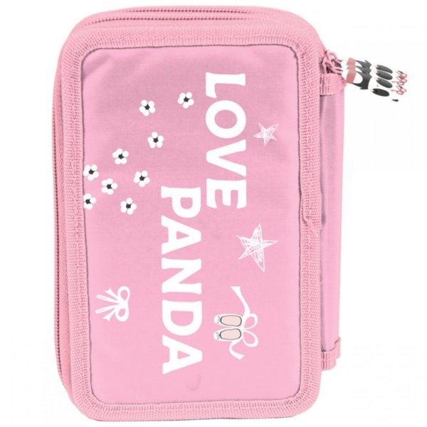 3-kom. Piórnik Miś Panda z Wyposażeniem Szkolny Paso [PP22AD-023]