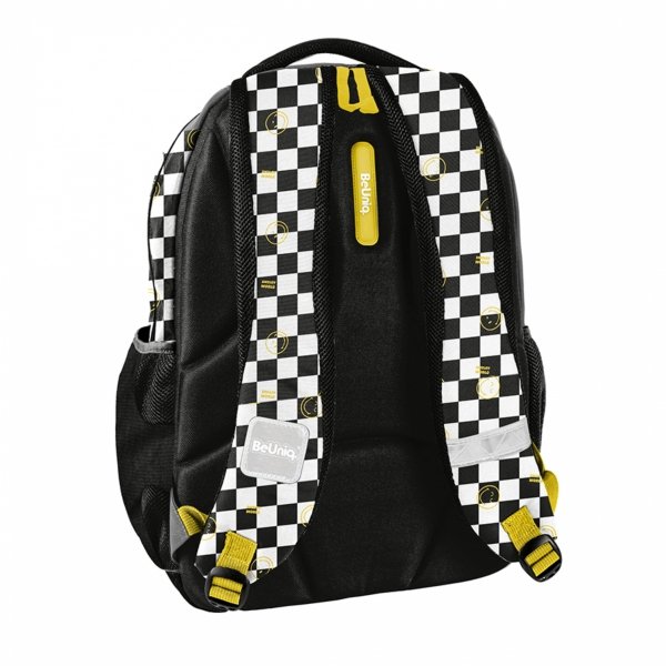 SMILEY SZACHOWNICA DUŻY PLECAK BeUniq MŁODZIEŻOWY SZKOLNY KOMPLET 3 elem.