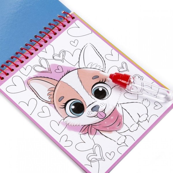 Magiczna Wielorazowa Kolorowanka Wodna Kidea z Pieskiem [MWKWBKA]