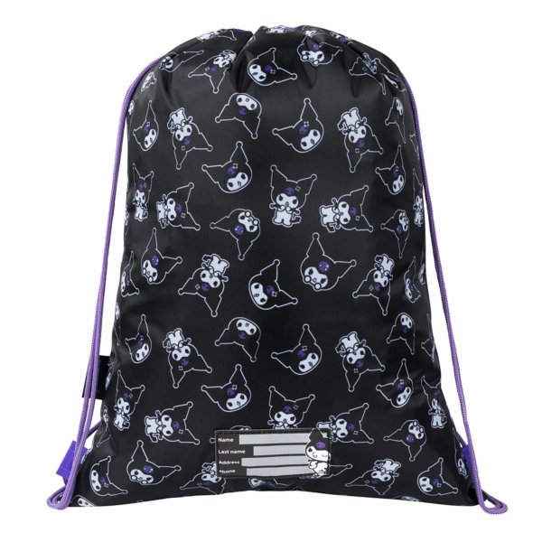 KUROMI BLACK PLECAK KOMPLET 3w1 MAJEWSKI DLA DZIEWCZYNY 4-komorowy