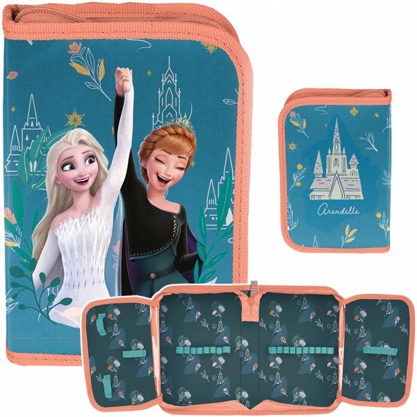 Kraina Lodu Jednokomorowy Piórnik do Szkoły Podstawowej dla Dziewczynek