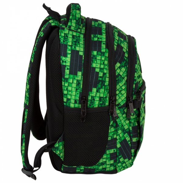 MINECRAFT PLECAK SZKOLNY MŁODZIEŻOWY BACKUP PIKSELE GRA KOMPLET 5w1 DERFORM