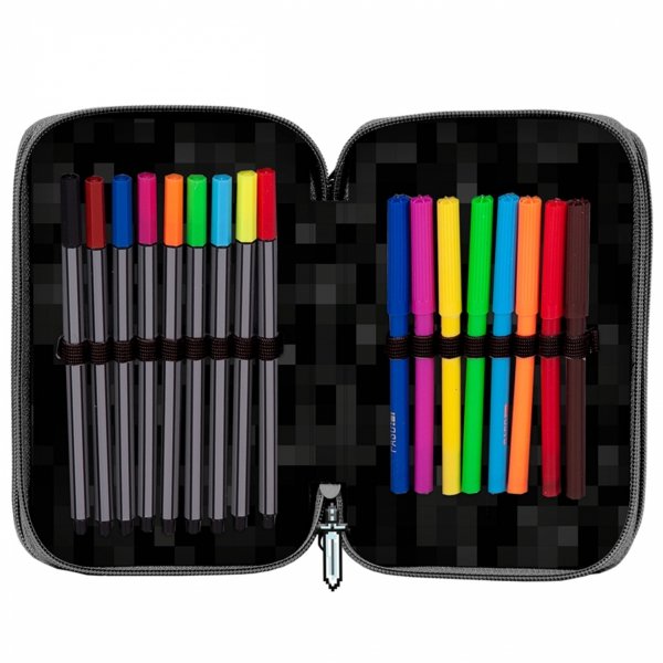 MINECRAFT PIÓRNIK 3 kom GRA GRY Z WYPOSAŻENIEM SZKOLNY GAMER GAMING PIKSELE