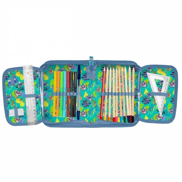 KOMPLET 5w1 STITCH PLECAK SZKOLNY DO 1 KLASY DLA DZIEWCZYNEK LILO i STICH