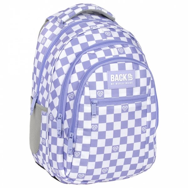 PLECAK BACKUP SZACHOWNICA MŁODZIEŻOWY DLA DZIEWCZYNY SZKOLNY KOMPLET 5el