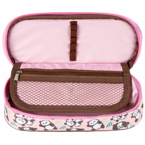 PANDA PLECAK z MISIEM DLA UCZENNIC SZKOLNY DZIEWCZĘCY DO 1 KLASY ZESTAW 5w1