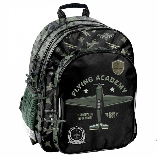 PLECAK SAMOLOTY SZKOLNY DLA CHŁOPAKA DO 1 KLASY SZKOŁY ZESTAW 5w1 FLYING