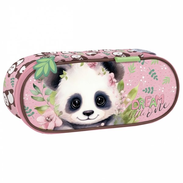 TORNISTER z PANDĄ SZKOLNY ZESTAW 3w1 DLA DZIEWCZYNY Z MISIEM DO 1 KLASY