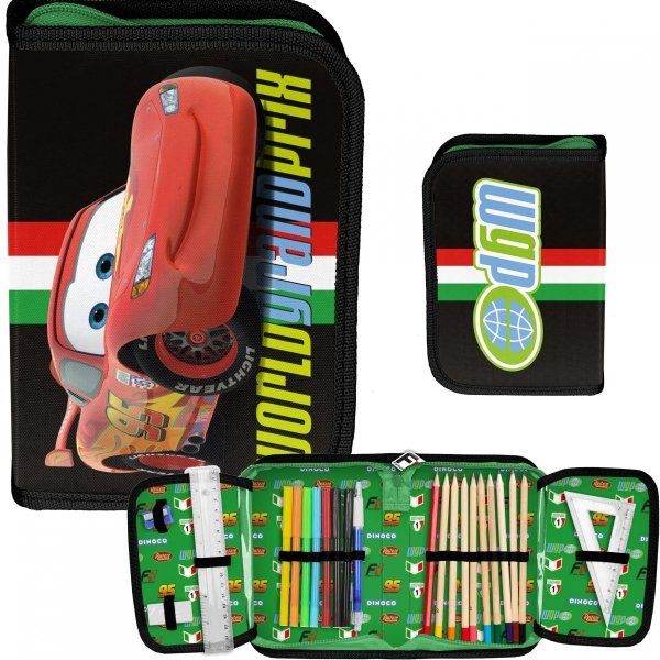 Wyposażony Szkolny Piórnik Cars Auta dla Chłopaków Zygzak [DC22CH-P001]