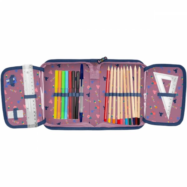 STICH PIÓRNIK SZKOLNY Z WYPOSAŻENIEM LILO i STITCH DLA DZIEWCZYNKI PASO