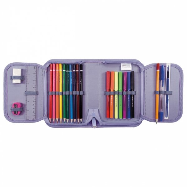 FIOLET SZACHOWNICA MŁODZIEŻOWY PLECAK BACKUP DZIEWCZĘCY SZKOLNY ZESTAW 3w1