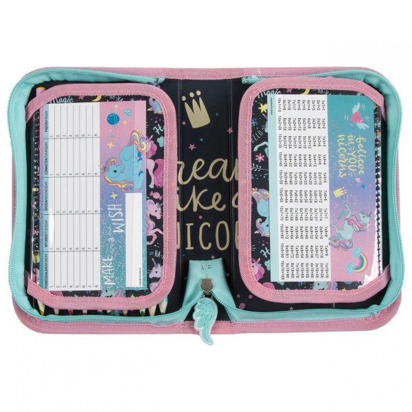 PLECAK JEDNOROŻEC SZKOLNY DO 1 KLASY KOMPLET 3w1 DZIEWCZĘCY UNICORN DERFORM