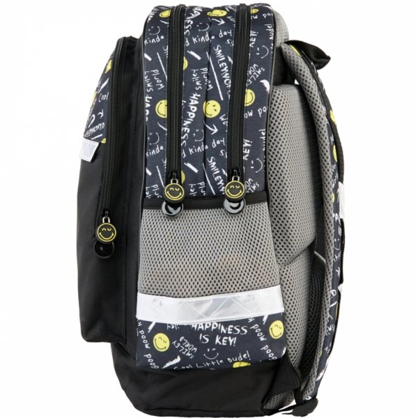 ZESTAW 3w1 SMILEY PLECAK SZKOLNY DZIECIĘCY TORNISTER BUŹKI EMOTKI EMITIKONY