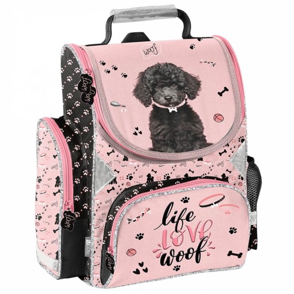 TORNISTER SZKOLNY Z PIESKIEM DZIECIĘCY DO 1 KLASY PIESEK DO PODSTAWÓWKI PASO