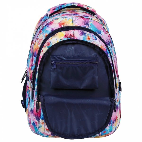 KWIATOWY ZESTAW 5w1 PLECAK DLA MŁODZIEŻY BACKUP DZIEWCZĘCY KWIATY