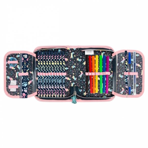 TORNISTER SZKOLNY PIESKI DO 1 KLASY Z PIESKIEM DLA DZIEWCZYNEK KOMPLET 5el