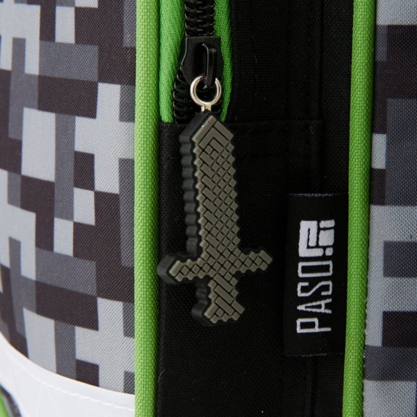 Minecraft Plecak na Kółkach do Szkoły Podstawowej Paso z Rączką Chłopięcy