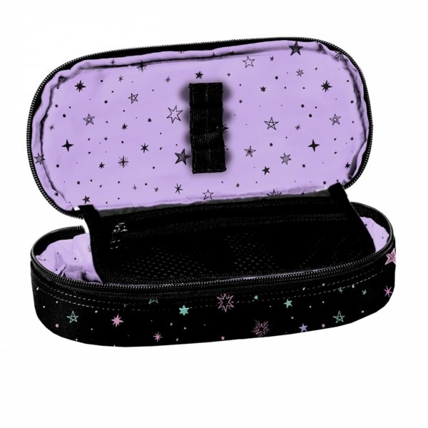 Gwiazdki Piórnik Czarny Szkolny Dziewczęcy Beuniq [BU23ZD-013]