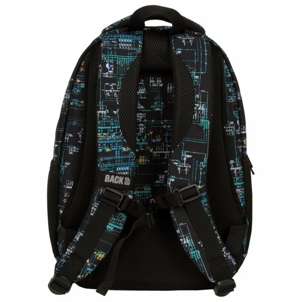 KOMPLET 4 elem PLECAK MŁODZIEŻOWY BACKUP DLA CHŁOPAKA SZKOLNY UKŁAD SCALONY