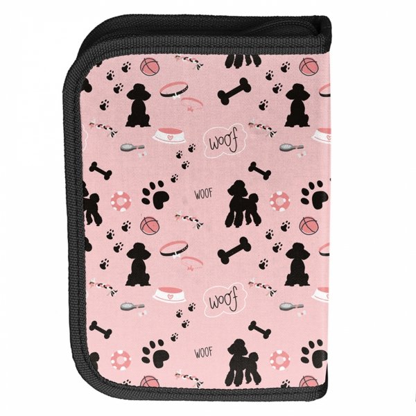 PLECAK SZKOLNY Z PIESKIEM DLA DZIEWCZYNY DO 1 KLASY KOMPLET 5w1 PIESEK DOG