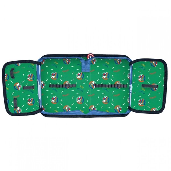 Jednokomorowy Piórnik Avengers Chłopięcy Szkolny Capitan Ameryki [AV22CN-P001BW]