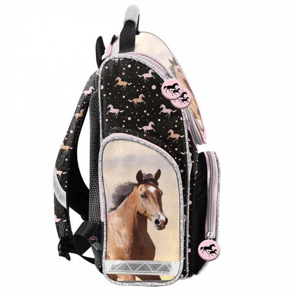 KOŃ TORNISTER SZKOLNY Z KONIEM DO 1 KLASY DO PODSTAWÓWKI KONIE KOMPLET 3 el