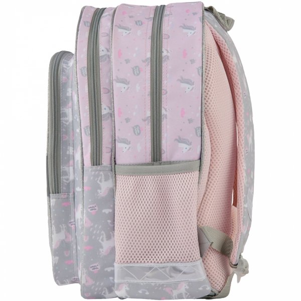 JEDNOROŻEC PLECAK SZKOLNY DO KLAS 1-3 PODSTAWÓWKI ZESTAW 5w1 DZIEWCZĘCY