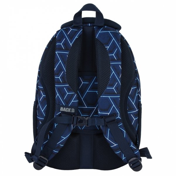 PLECAK BACKUP ION SZKOLNY MŁODZIEŻOWY DLA CHŁOPAKA KOMPLET 5 ele NIEBIESKI