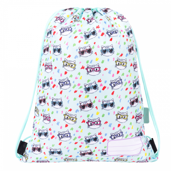 KOTEK MINT ZESTAW 5el MAJEWSKI DLA DZIEWCZYNEK PLECAK KOTKI DO PODSTAWÓWKI