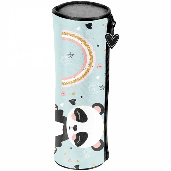 Piórnik z Pandą Tuba Okrągły Szkolny z Misiem Paso dla Uczniów Podstawówki