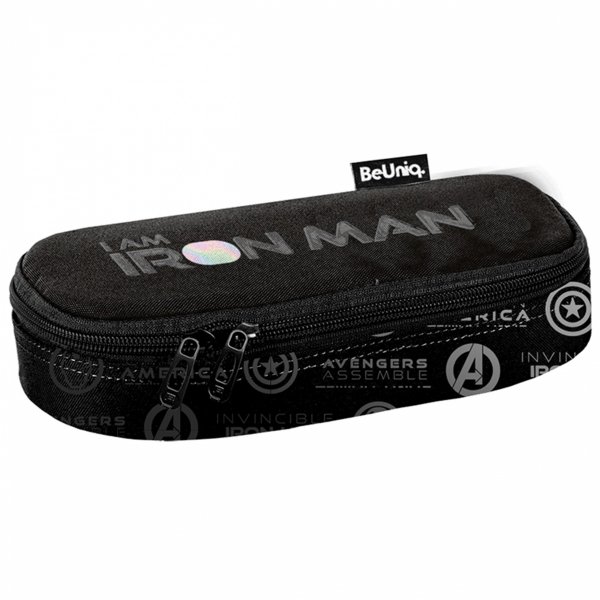 Piórnik dla Chłopaka Iron Man Beuniq Etui do Szkoły Czarny Avengers [AV23SS-013]