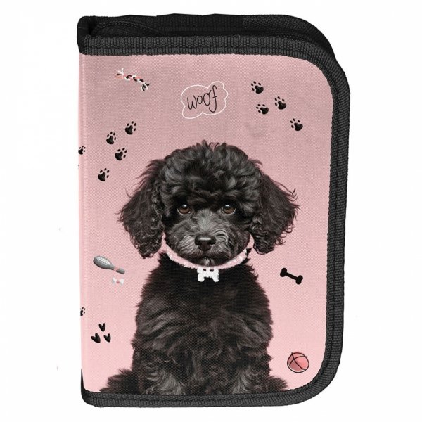 PLECAK SZKOLNY Z PIESKIEM DLA DZIEWCZYNY DO 1 KLASY KOMPLET 3el PIESEK DOG