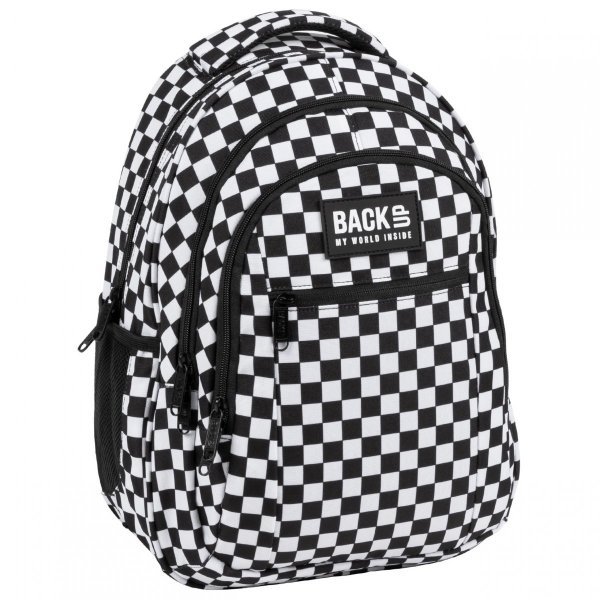 PLECAK W SZACHOWNICE PLECAK BACKUP MŁODZIEŻOWY SZKOLNY ZESTAW 2w1 DERFORM