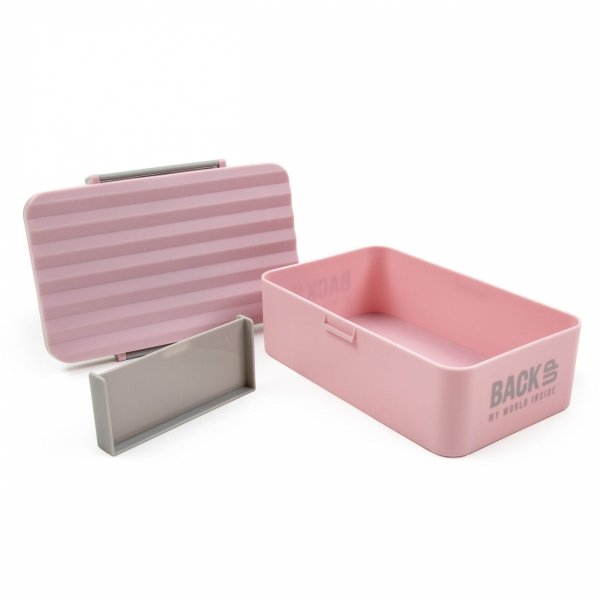 ZESTAW ŚNIADANIOWY BIDON ŚNIADANIÓWKA FREE BPA RÓŻOWY DLA DZIEWCZYNEK