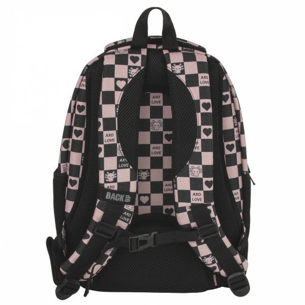 SZACHOWNICA RÓŻOWA PLECAK MŁODZIEŻOWY BACKUP DZIEWCZĘCY SZKOLNY SERCA