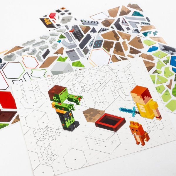 WYKLEJANKA PO NUMERACH GAME PIKSELE ZESTAW KREATYWNY KIDEA DLA CHŁOPAKA