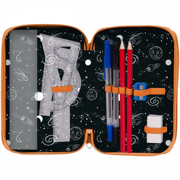 NASA Piórnik 3 komorowy z Wyposażeniem Szkolny dla CHŁOPAKA PASO