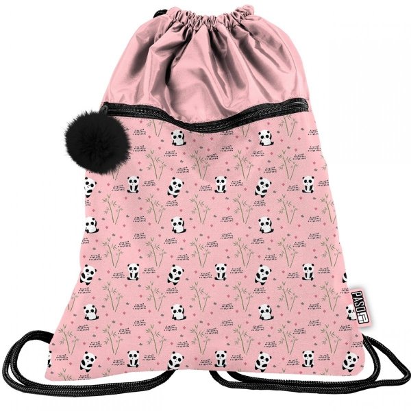 Wygodny Duży Worek Pandy 2-komorowy Buty Kapcie W-F [PP22AN-713]