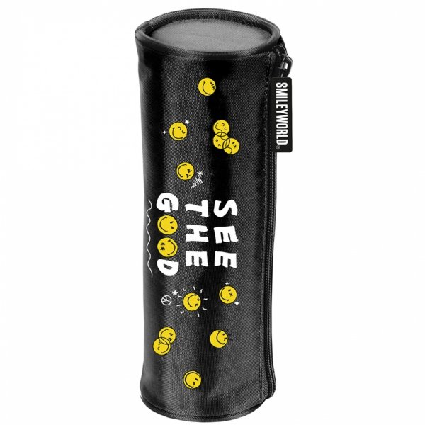 TUBA PIÓRNIK SMILEY SZKOLNY DLA UCZNIÓW CZARNY BUŹKI EMITIKONY PASO EMOTKI