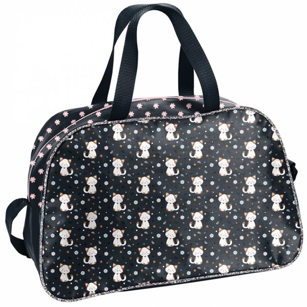 TORNISTER SZKOLNY KOMPLET 6w1 DLA DZIEWCZYNY Z KOTKIEM DO 1 KLASY KOTEK