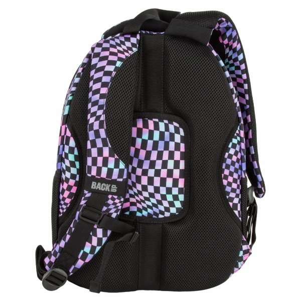 PLECAK BACKUP SZKOLNY MŁODZIEŻOWY DZIEWCZĘCY SZACHOWNICA CRAZY ZESTAW 5ele
