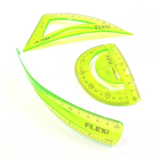 Flexi Zestaw Geometryczny 3 Elementy 15 Cm Kidea [ZGF15CM3KA]