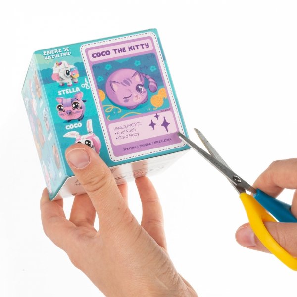 SNAPETS KLOCKI KONSTRUKCYJNE FIOLETOWY KOT DLA DZIECKA KIDEA DERFORM