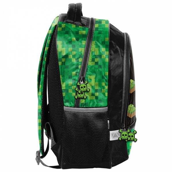 PLECAK MINECRAFT SZKOLNY GAMING GAMER DO 1 KLASY DLA CHŁOPAKA KOMPLET 6 ele