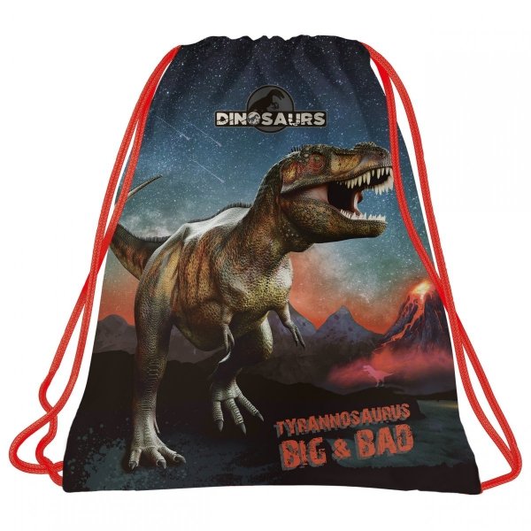 Tornister Tyranozaur Chłopięcy Zestaw Szkolny Dinozaur [TEMBDN17]
